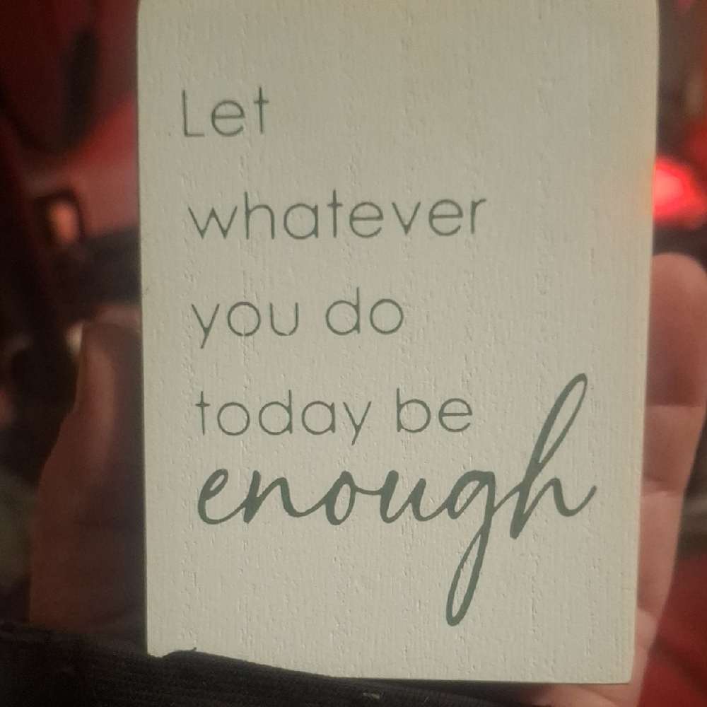 Inspirational Quote Block Decor